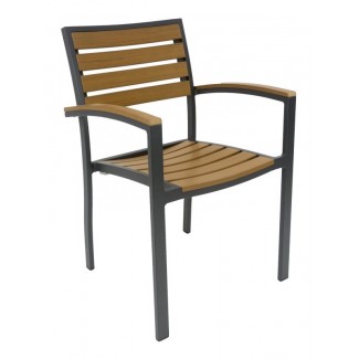 aluminum-and-teak-wood-composite-restaurant-stackable-arm-chair-outdoor